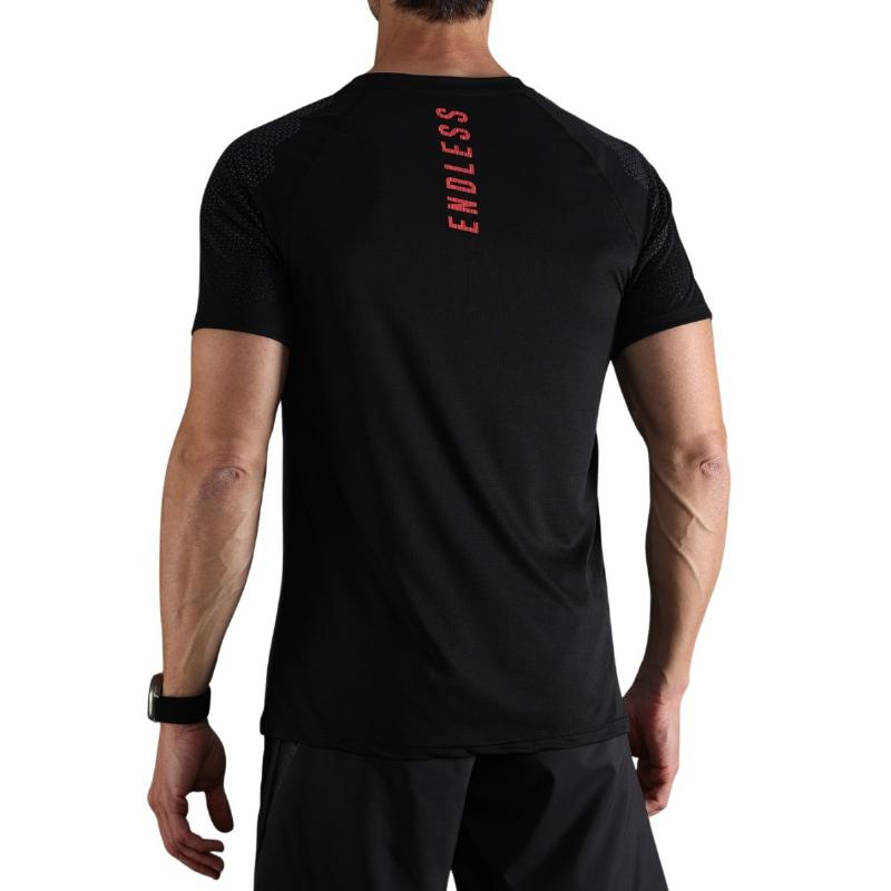 Camiseta Endless Feisty Hexagon Titanium Negro