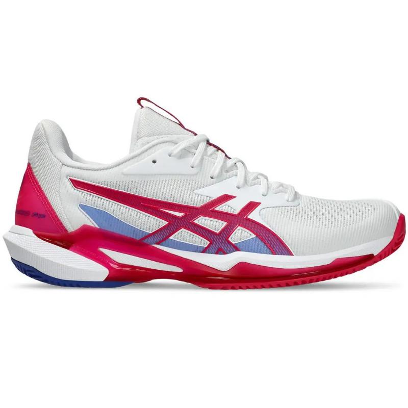 Zapatillas de Padel Asics Solution Speed FF 3 Clay Blanco Rosa Brillante Mujer