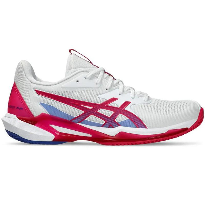 Zapatillas de Padel Asics Solution Speed FF 3 Clay Blanco Rosa Brillante Mujer