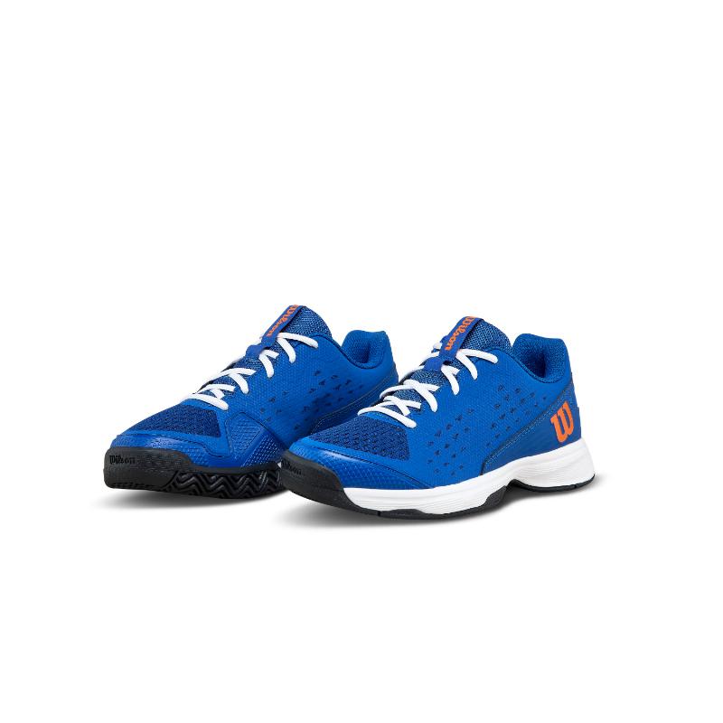 Zapatillas Wilson Rush Pro L Azul Naranja Junior