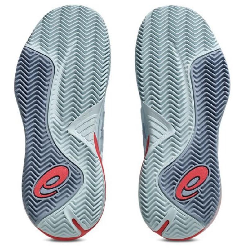 Zapatillas de Padel Asics Gel Resolution X Clay Azul Cielo Gris Mujer