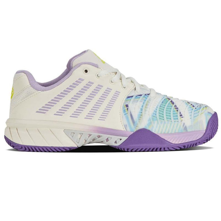 Zapatillas de Padel Kswiss Express Light 3 HB Padel Blanco Purpura Mujer