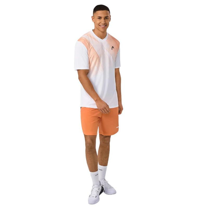 Camiseta Head Topspin Naranja Print