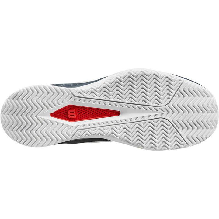 Zapatillas de Padel Wilson Rush Pro Lite Azul Perla Rojo Blanco