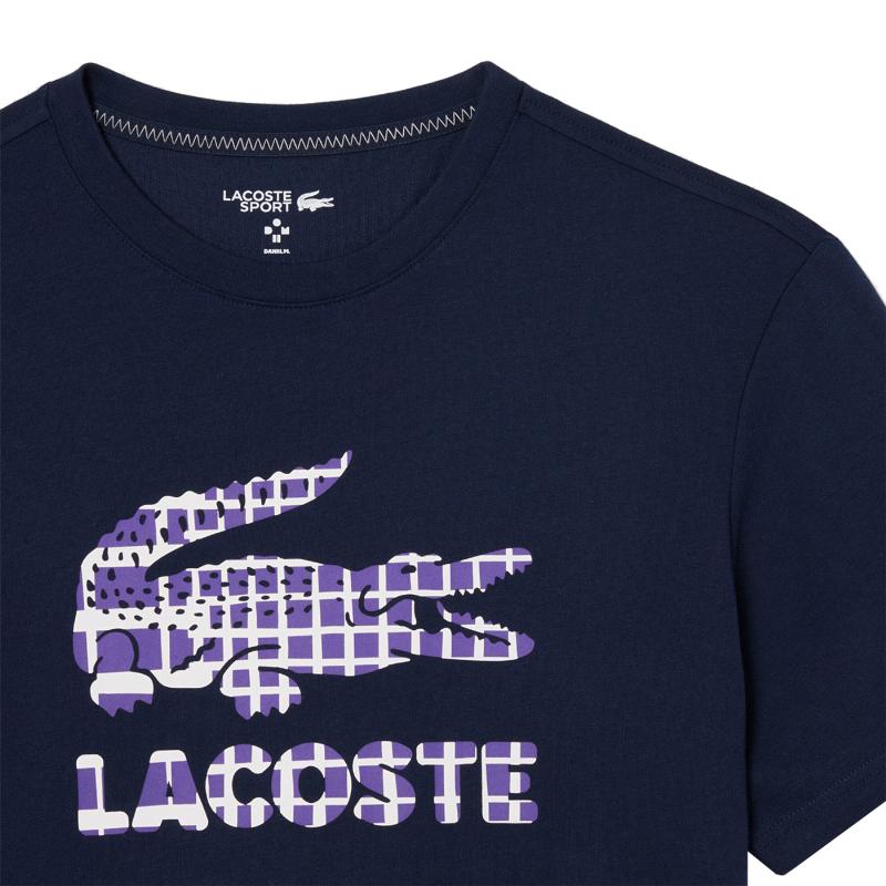 Camiseta Lacoste Daniil Medvedev Tenis Azul Marino
