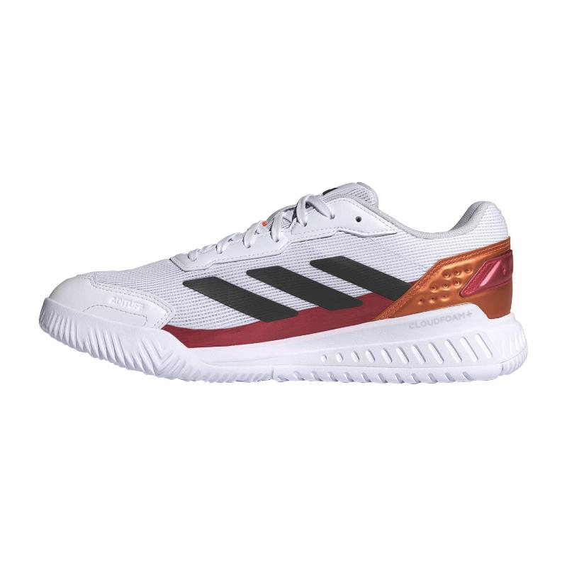 Zapatillas de Padel Adidas Courtquick Padel Blanco Rojo Cobre