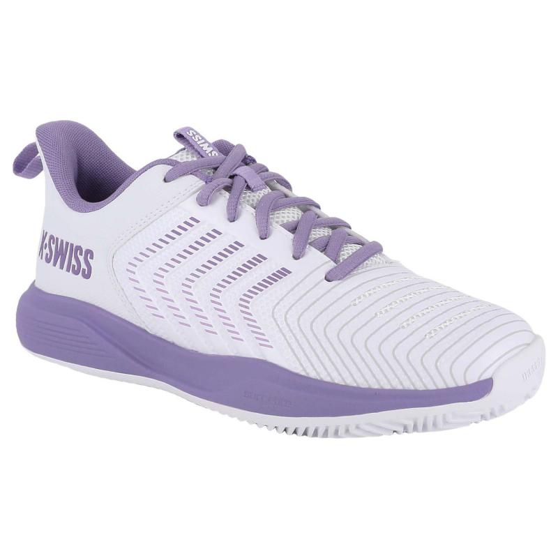 Zapatillas de Pádel de Pádel Kswiss Ultrashot Light Clay Blanco Lavanda Mujer