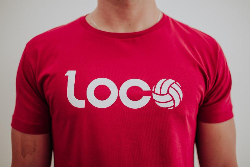Camiseta Loco Esencia Burgundy Blanco