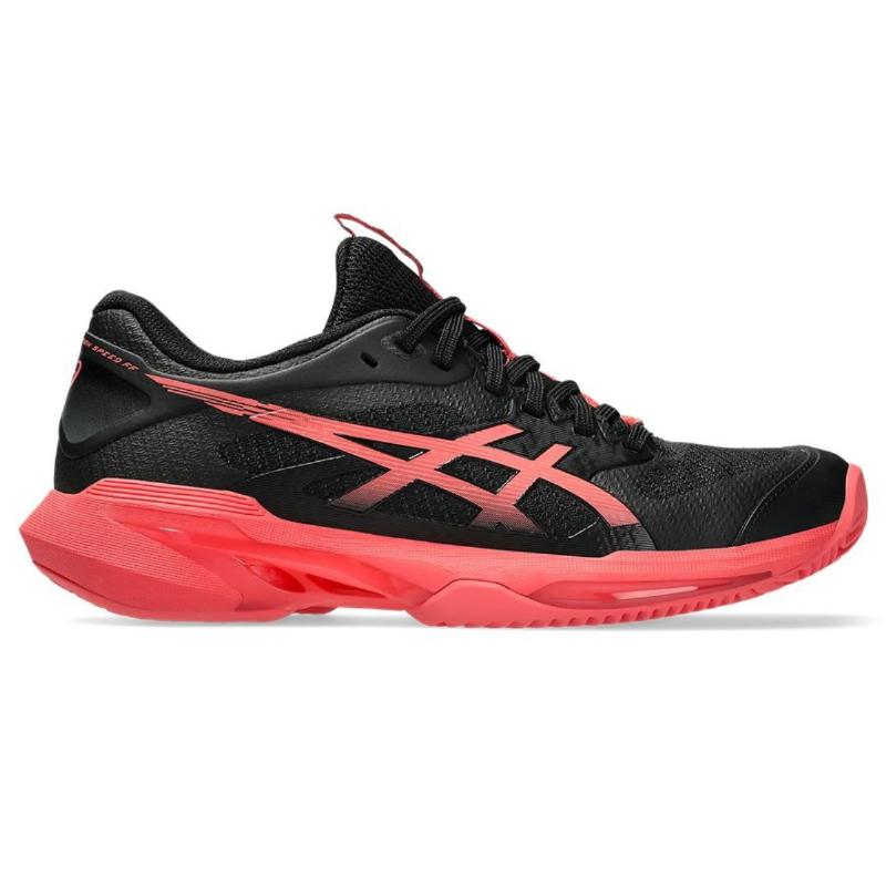 Zapatillas de Padel Asics Solution Speed FF 4 Clay Negro Rojo Mujer