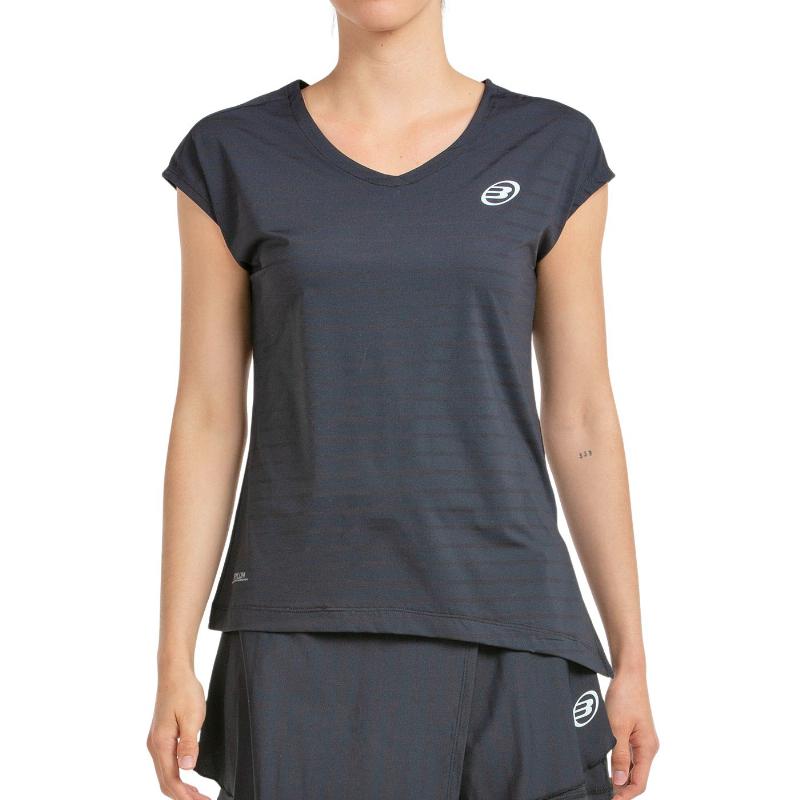 Camiseta Bullpadel Adoros Negro Bicolor
