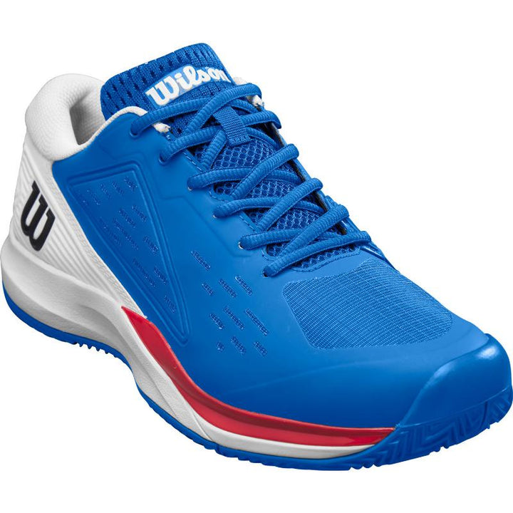 Zapatillas de Padel Wilson Rush Pro Ace Clay Azul Blanco Rojo