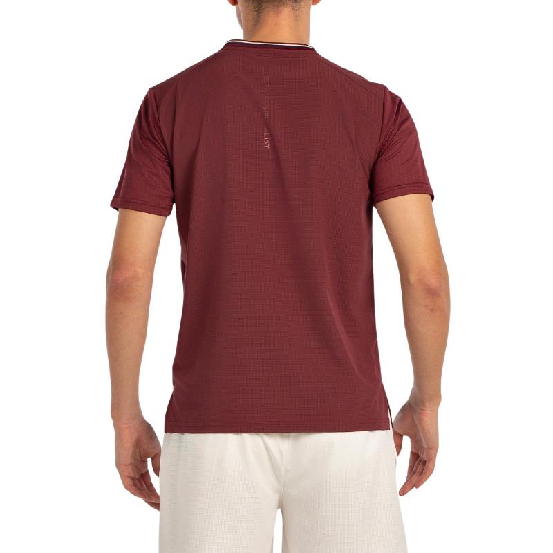 Camiseta Bullpadel Acrux Vino Burdeos