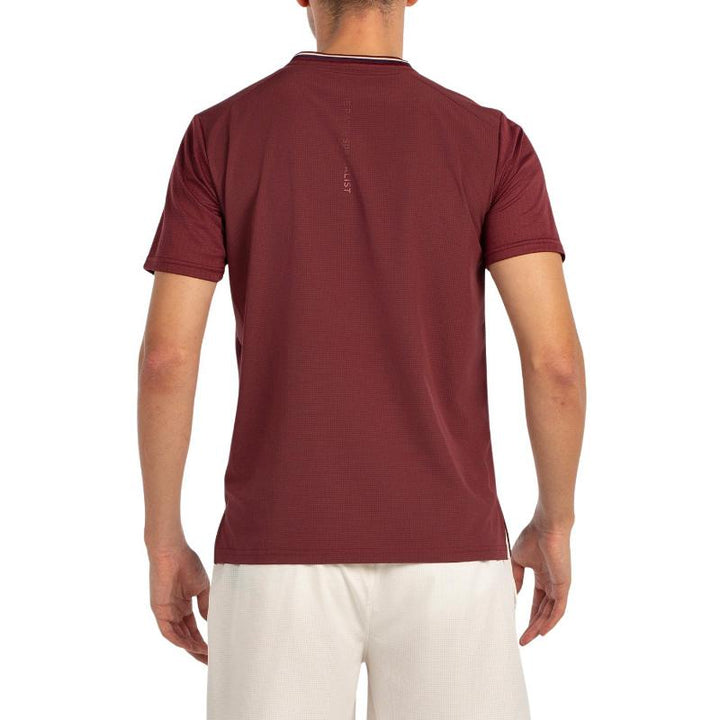 Camiseta Bullpadel Acrux Vino Burdeos