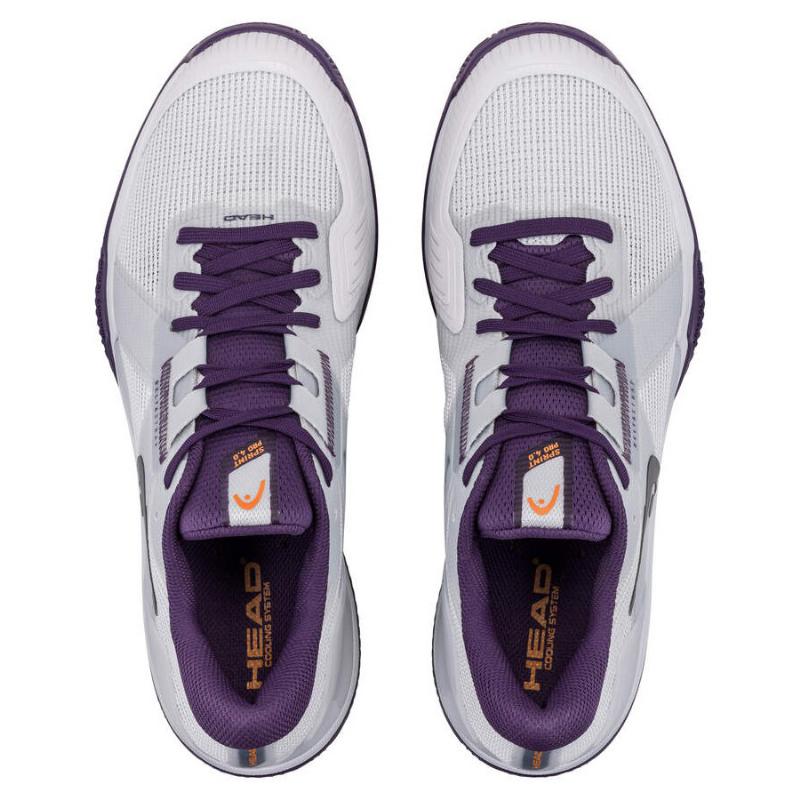 Zapatillas de Padel Head Sprint Pro 4.0 Clay Blanco Plata