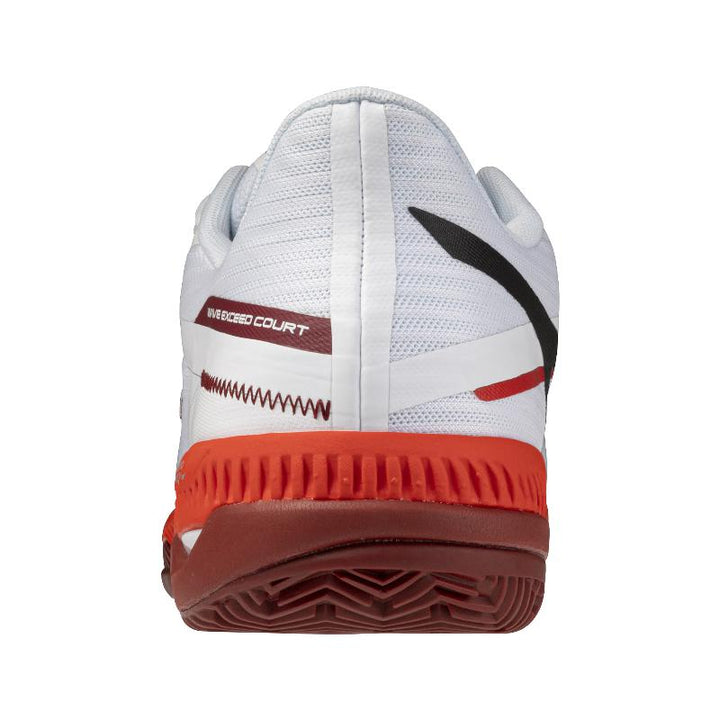 Zapatillas de Padel Mizuno Wave Exceed Court Clay Blanco Rojo