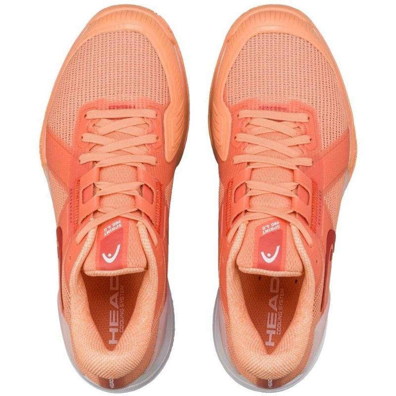 Zapatillas de Pádel de Pádel Head Sprint Pro 4.0 Clay Coral Blanco Mujer