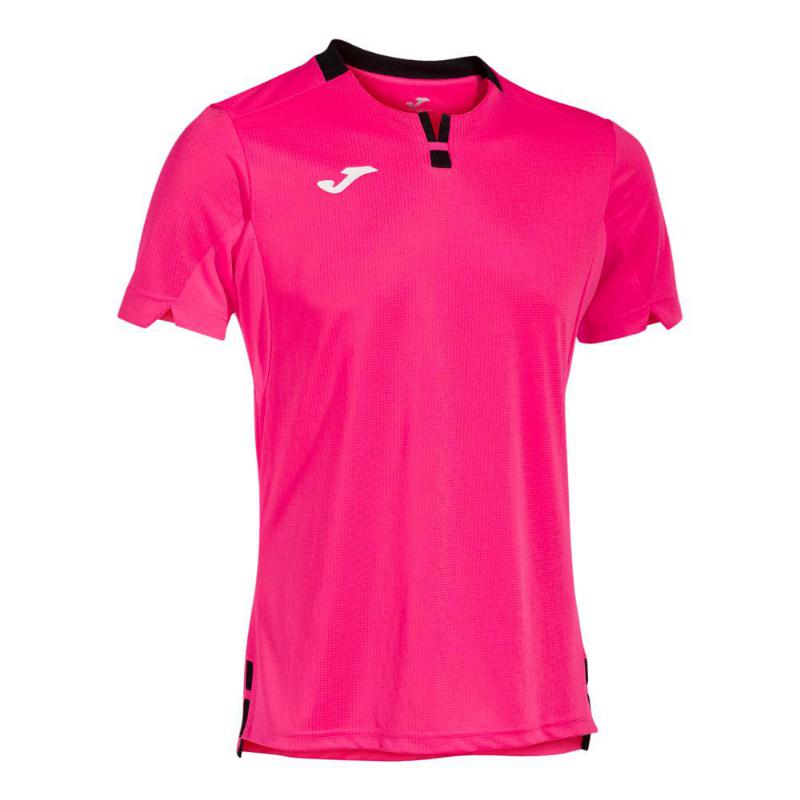 Camiseta Joma Ranking Rosa Fluor Negro