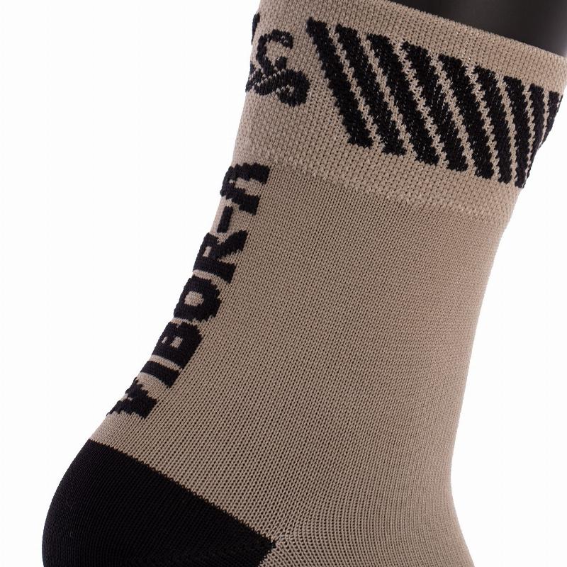 Calcetines Vibora Kait Caña Media Plata Negro 1 Par