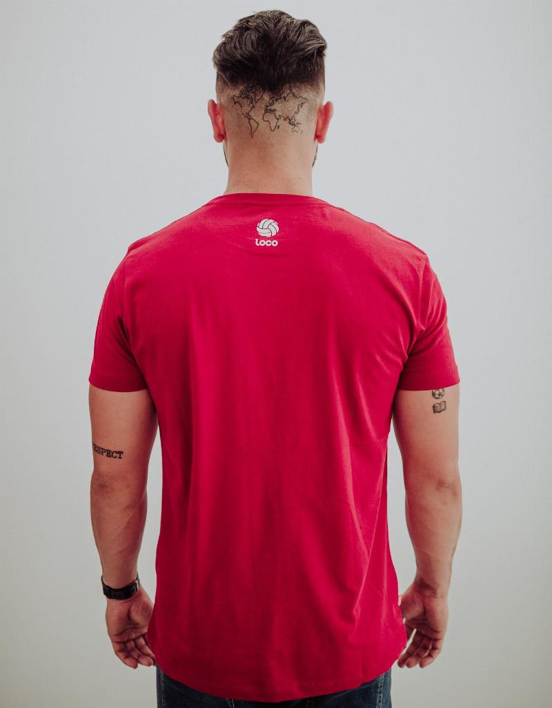 Camiseta Loco Esencia Burgundy Blanco