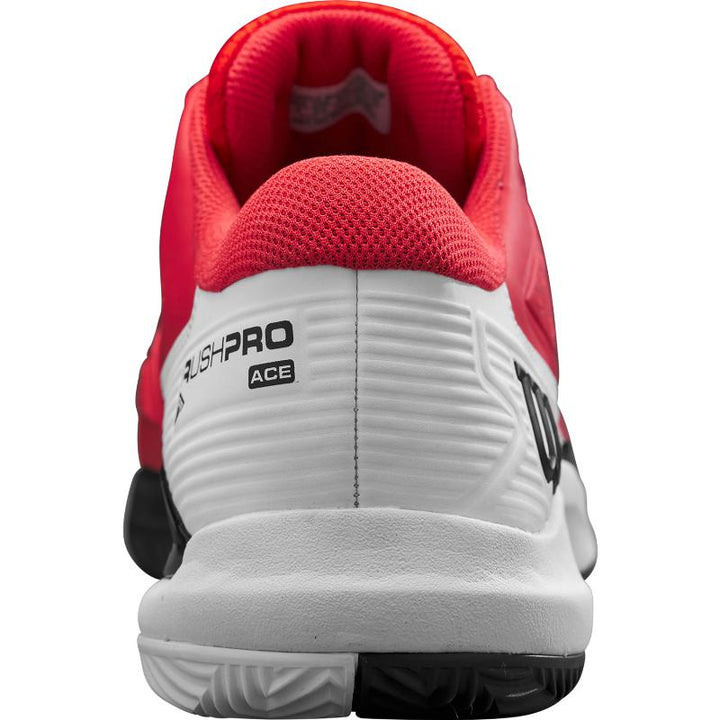 Zapatillas de Padel Wilson Rush Pro Ace Clay Rojo Blanco Negro