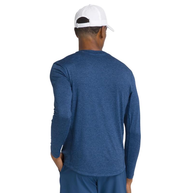 Camiseta Manga Larga Wilson Everyday Performance Azul Court