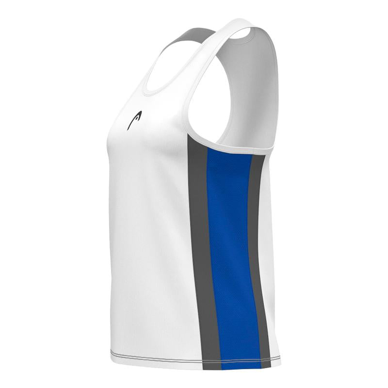 Camiseta Head Club 25 Blanco Azul Royal Junior