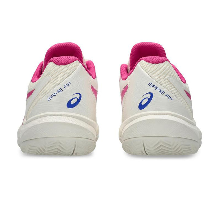 Zapatillas de Padel Asics Game FF Clay Crema Rosa Brillante Mujer