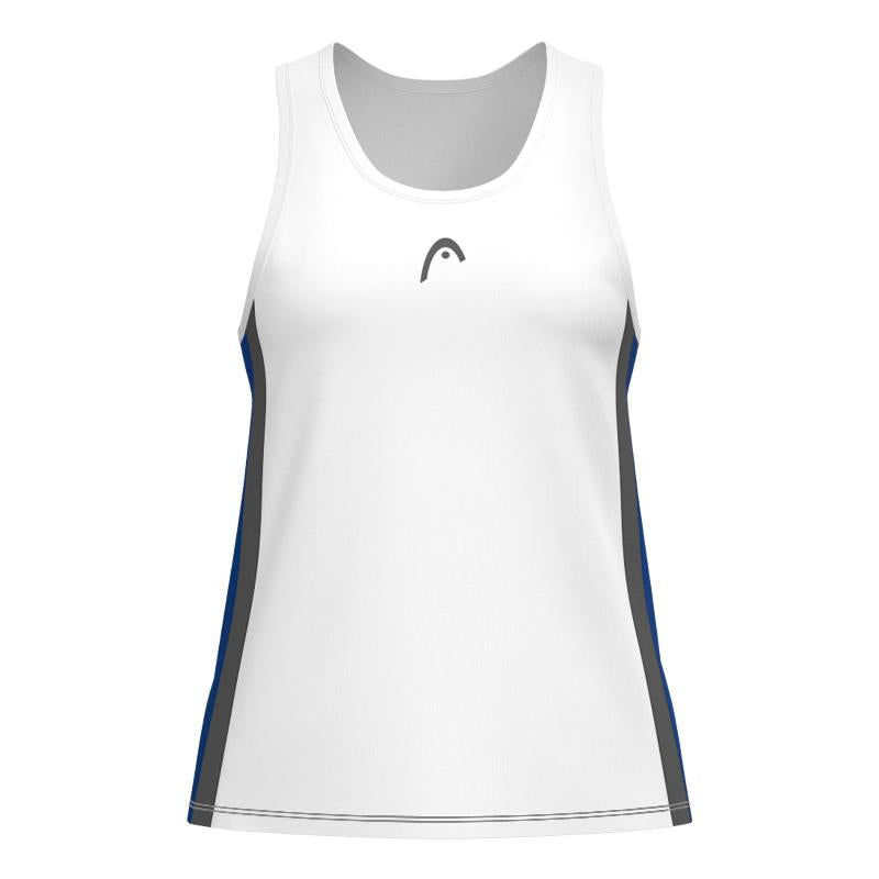 Camiseta Head Club 25 Blanco Azul Royal Junior