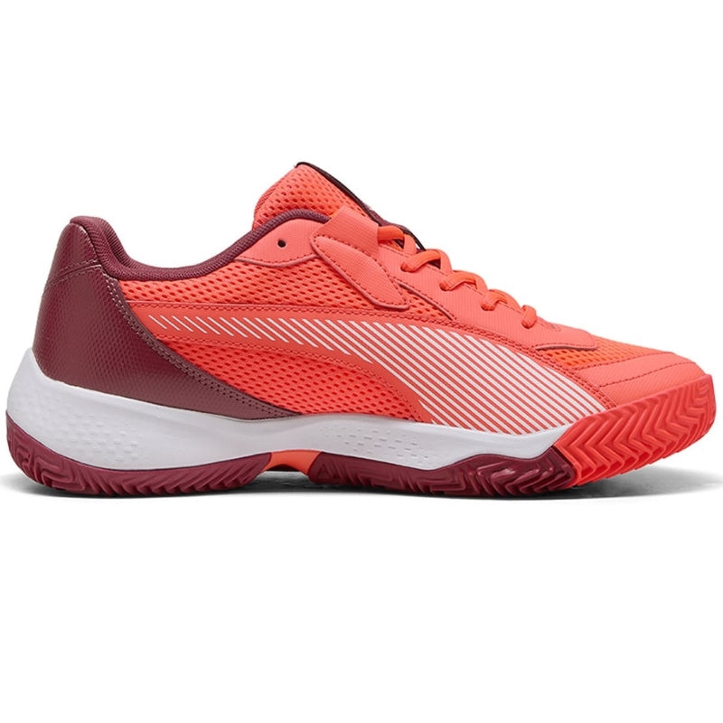 Zapatillas de Pádel de Pádel Puma Nova Court Rojo Burdeos Blanco