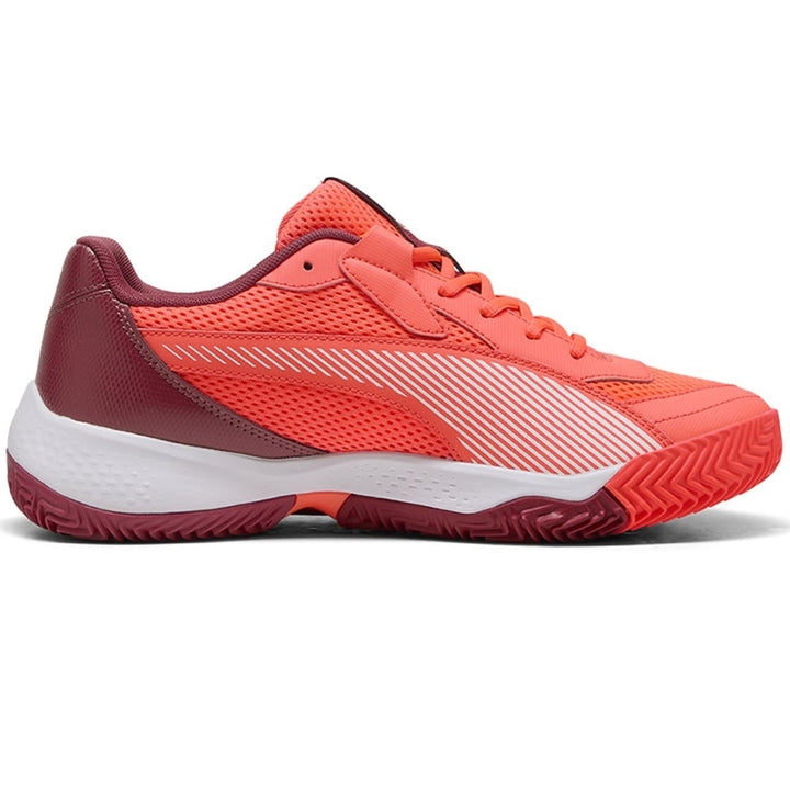 Zapatillas de Pádel de Pádel Puma Nova Court Rojo Burdeos Blanco