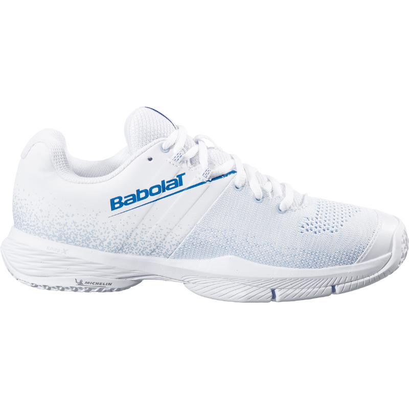 Zapatillas de Padel Babolat Sensa Blanco Azul Mujer