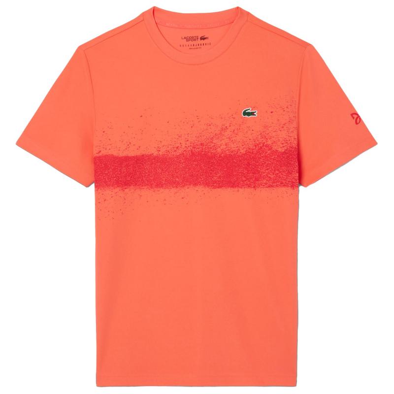 Camiseta Lacoste Novak Djokovic Naranja Rojo