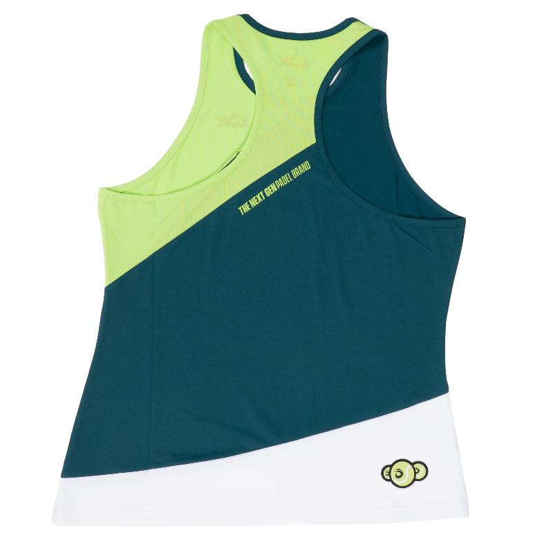 Camiseta Lok Gross Blanco Verde Mujer