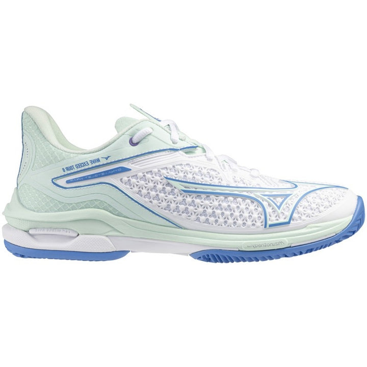 Zapatillas de Pádel de Pádel Mizuno Wave Exceed Tour 6 Clay Blanco Azul Mujer