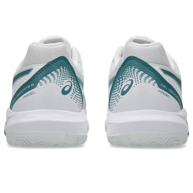 Zapatillas de Padel Asics Gel Dedicate 8 Padel Blanco Verde Pino