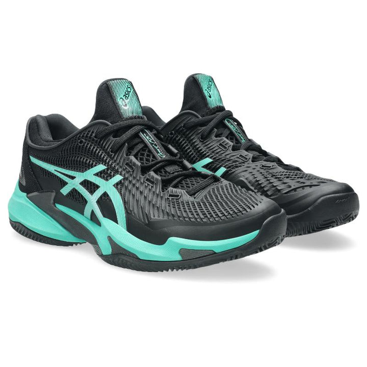 Zapatillas de Padel Asics Court FF 3 Clay Negro Turquesa