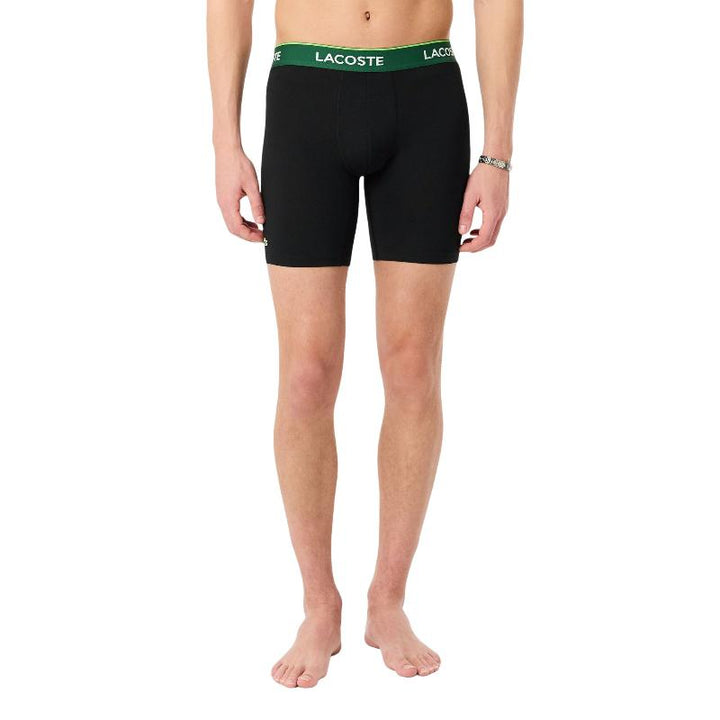 Boxers Lacoste Negro Verde 3 Unidades