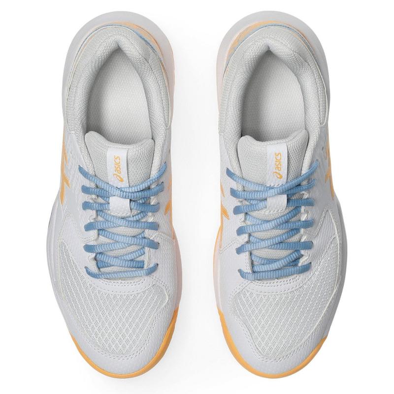 Zapatillas de Padel Asics Gel Dedicate 8 Padel Blanco Naranja Mujer