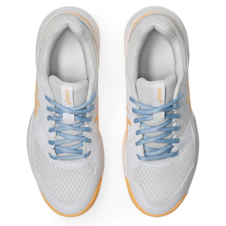 Zapatillas de Padel Asics Gel Dedicate 8 Padel Blanco Naranja Mujer