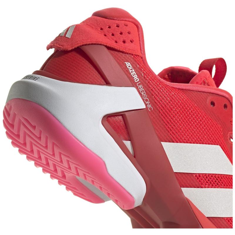 Zapatillas de Pádel de Pádel Adidas Adizero Ubersonic 5 Rojo Blanco Rosa Mujer