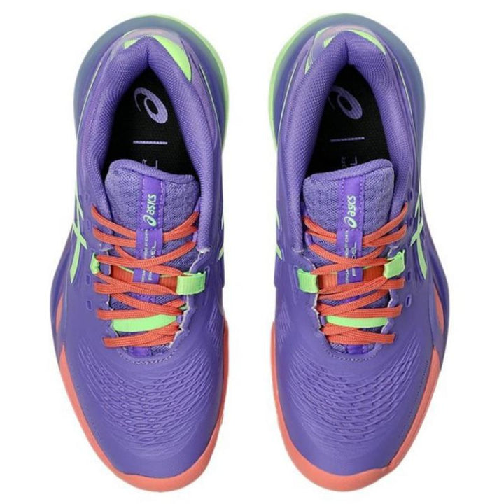 Zapatillas de Padel Asics Gel Resolution X Padel Purpura Verde Mujer