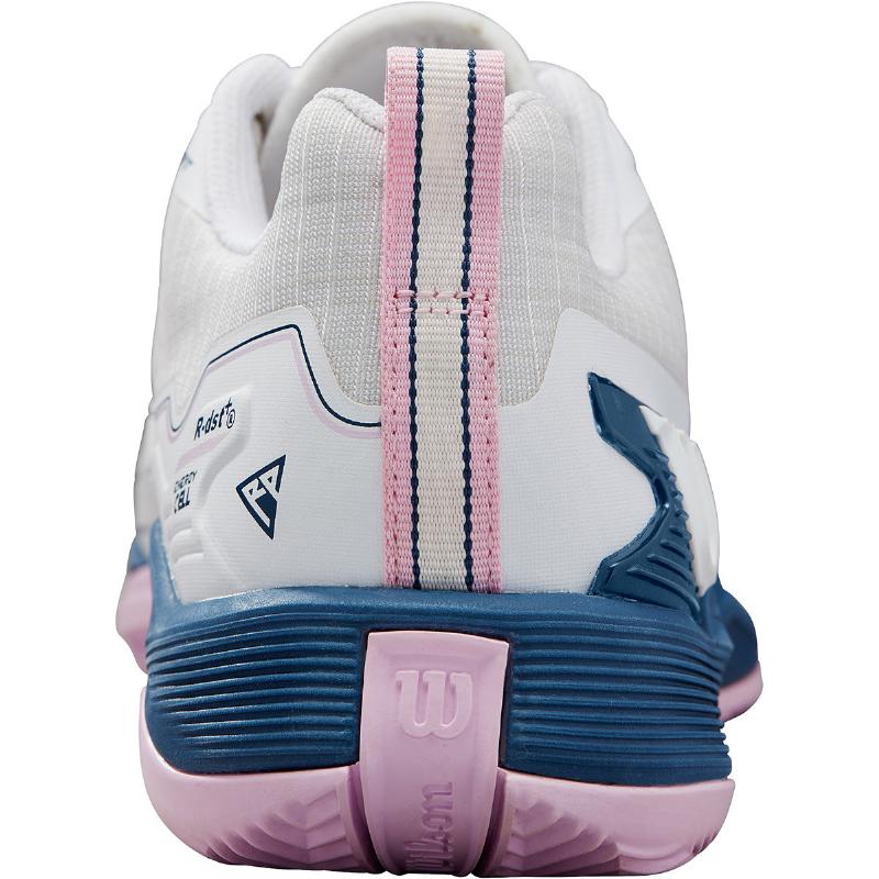 Zapatillas de Pádel de Pádel Wilson Rush Pro 4.5 Clay Blanco Azul Mujer