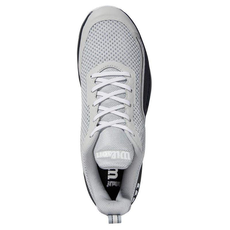Zapatillas de Padel Wilson Rush Pro Lite Azul Perla Rojo Blanco