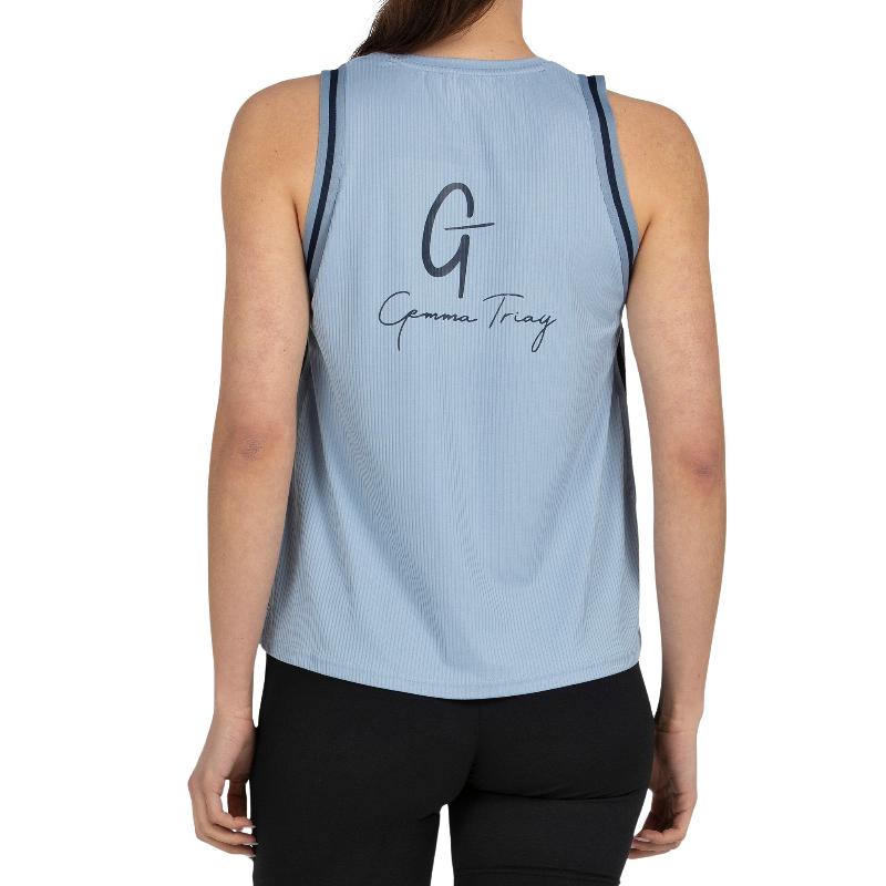 Camiseta Bullpadel Gemma Triay 26V Azul Acero