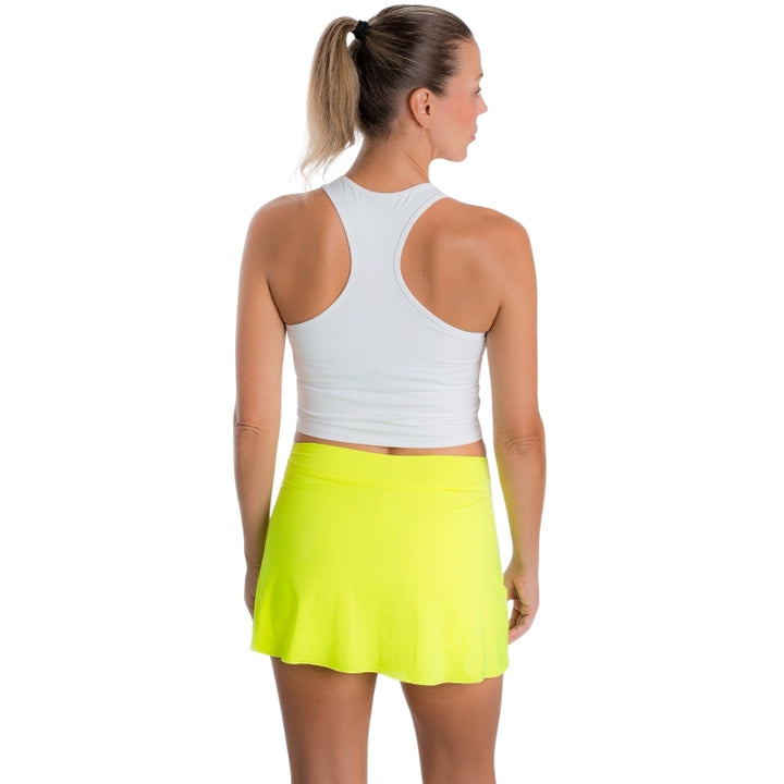 Falda BB Basica Recta Amarillo Fluor
