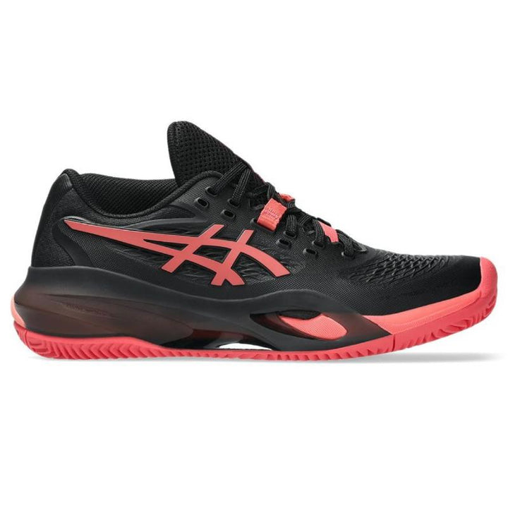 Zapatillas de Padel Asics Gel Resolution X Clay Negro Rojo Mujer