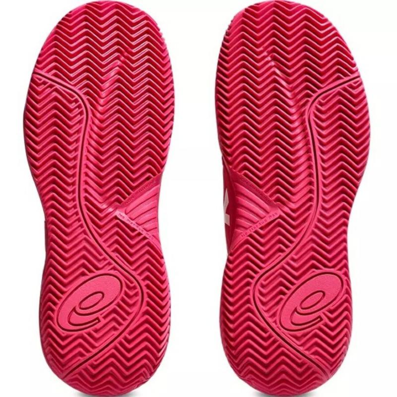 Zapatillas de Padel Asics Gel Resolution X Clay GS Rosa Brillante Crema Junior