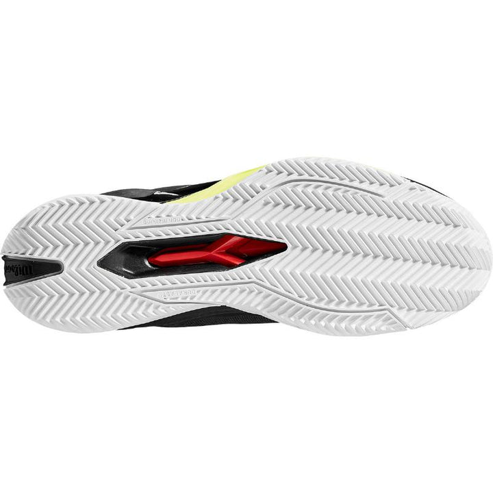 Zapatillas de Pádel de Pádel Wilson Rush Pro 4.0 Clay Negro Blanco Amarillo