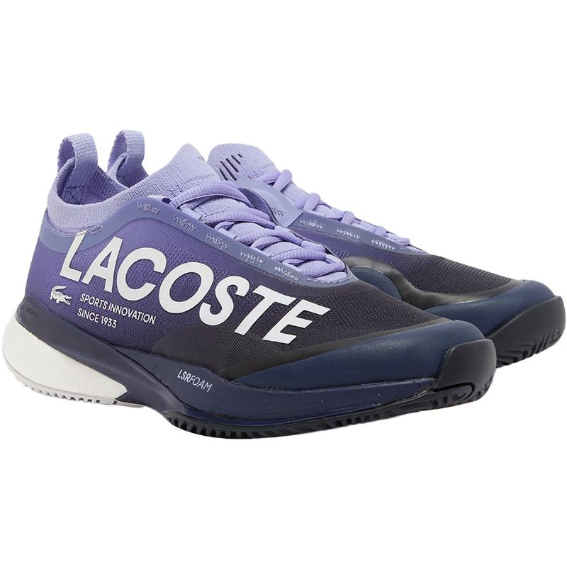Zapatillas de Padel Lacoste AG-LT25 Lite Clay Purpura Azul Marino Mujer