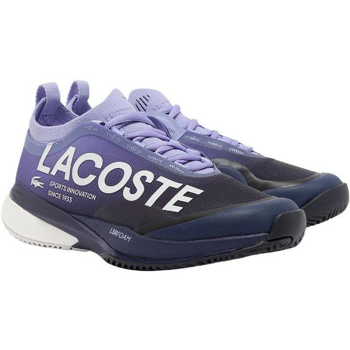 Zapatillas de Padel Lacoste AG-LT25 Lite Clay Purpura Azul Marino Mujer